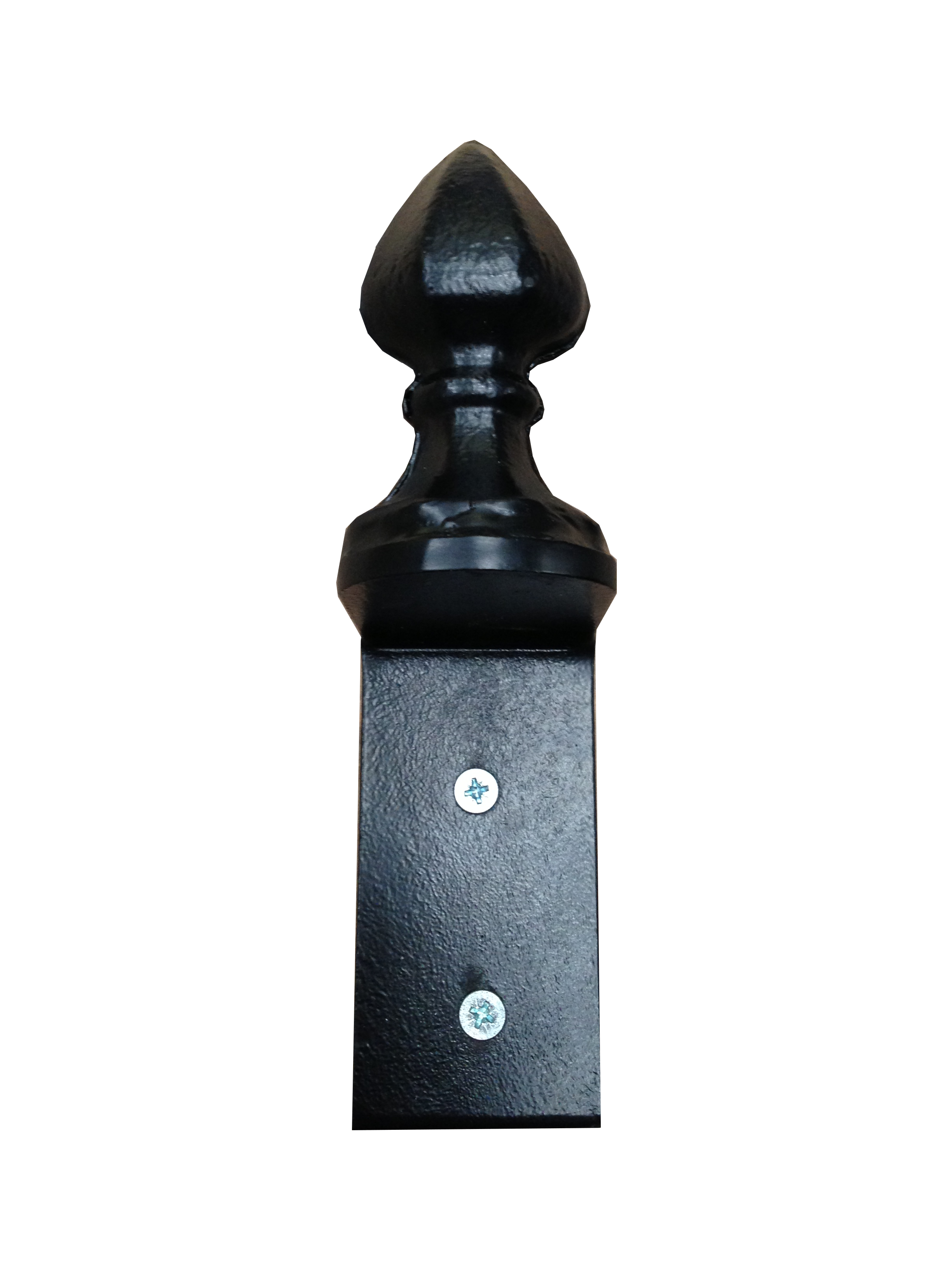 Second-style wall bracket for a washing line pole – Handmade Steel Line Posts