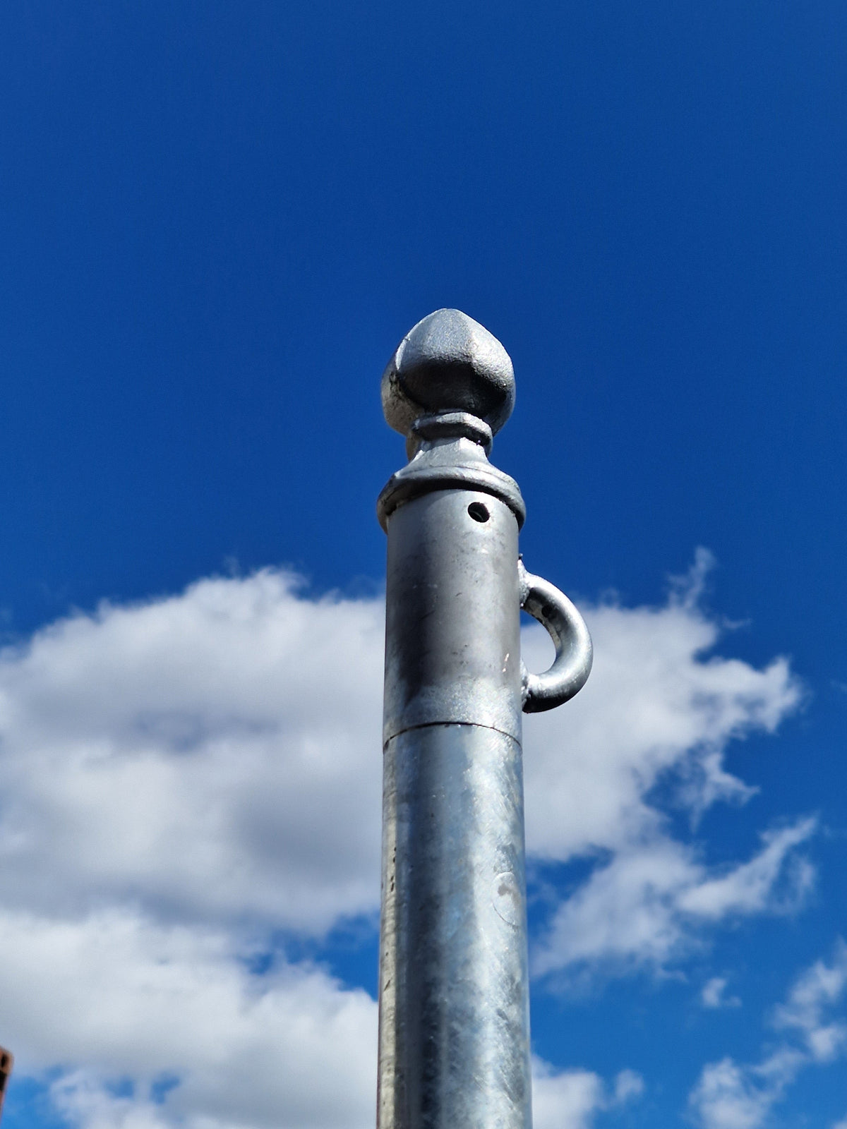 Galvanised washing line pole with line loop – Tales of a Scottish Washing Line Pole