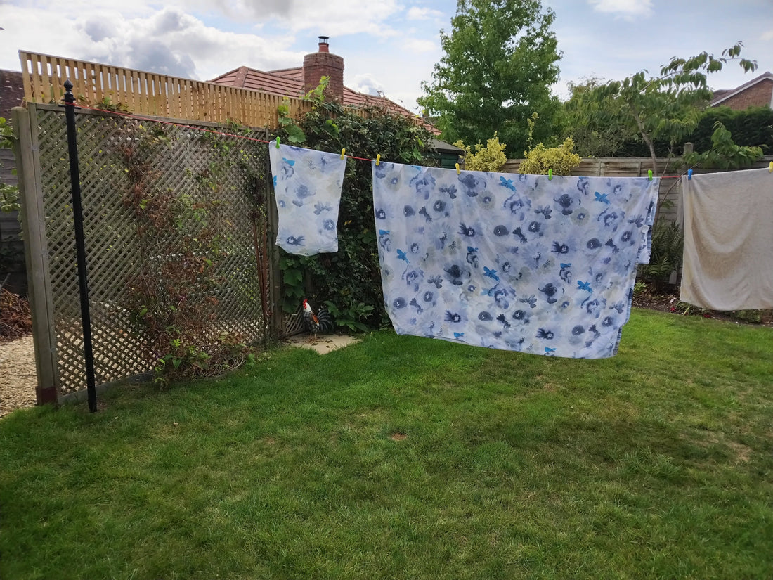 Ornate scrolled traditional style washing line pole