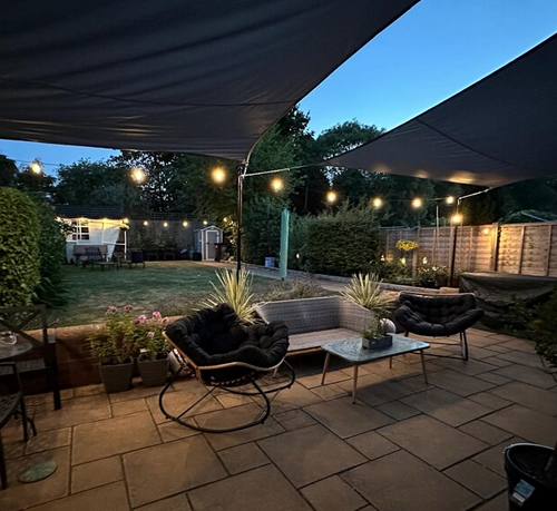 3 Metre Triangular Fabric Shade Sail