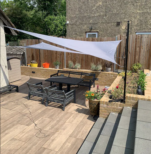 3 Metre Triangular Fabric Shade Sail